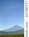 Summer Fuji seen from Hakone 34786557