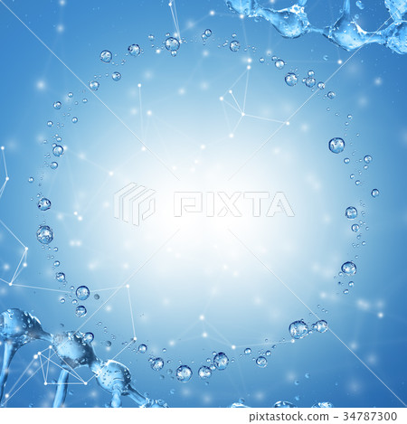 3D detailed illustration of a drop of water. 3D detailed illustration of a drop of water. 34787300