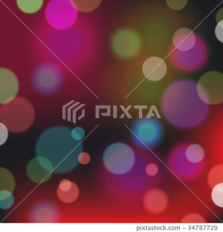 Festive background with bokeh defocused lights - Stock Illustration ...