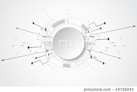 Grey white Abstract technology background Grey white Abstract technology background 34788093