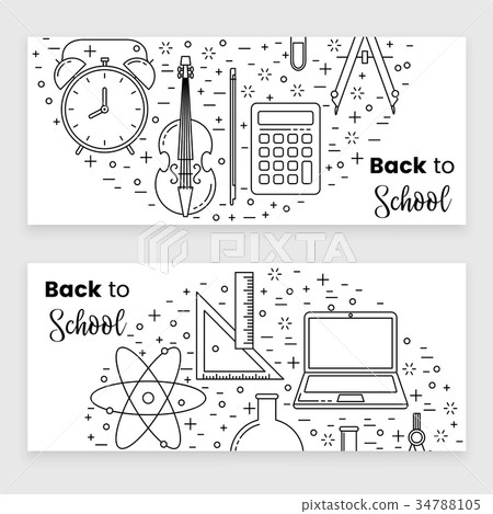 Back to school banner concept Back to school banner concept 34788105