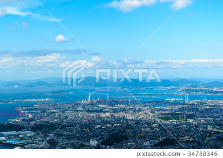  View from Mt. Disakurayama [Ogura Ward, Tobata Ward, Hachiman Ward, Kitakyushu City] 34788346