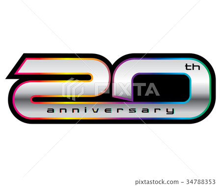 20 years anniversary, concept vector 20 years anniversary, concept vector 34788353