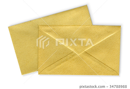 Close-up of two envelopes. 34788988