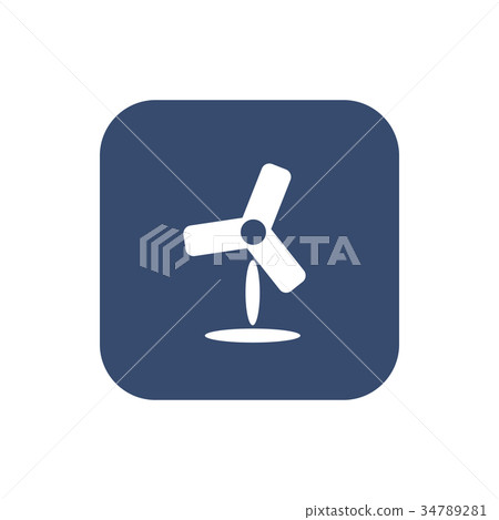Fan icon. Flat simple design - Stock Illustration [34789281] - PIXTA