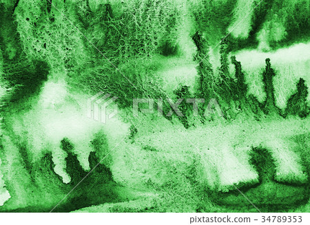 Abstract green watercolor on paper texture Abstract green watercolor on paper texture 34789353
