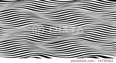 Distorted lines - movement illusion - Stock Illustration [34790983] - PIXTA