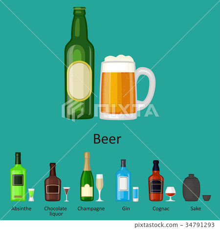 Alcohol drinks beverages cocktail bottle lager 34791293