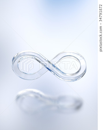 漂浮在空氣中的玻璃的無限圖像 漂浮在空氣中的玻璃的無限圖像 34791872