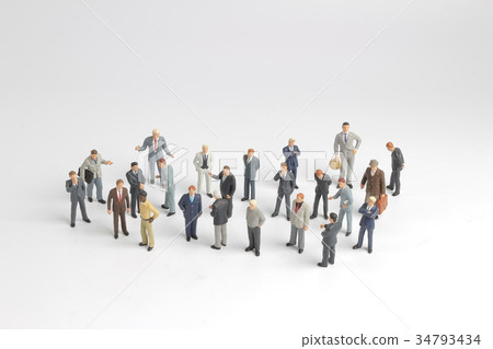 mini model group of investor standing mini model group of investor standing 34793434