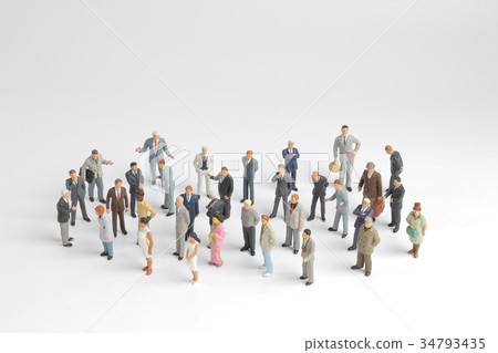 mini model group of investor standing mini model group of investor standing 34793435