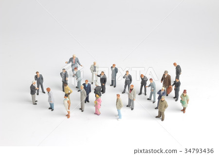 mini model group of investor standing mini model group of investor standing 34793436
