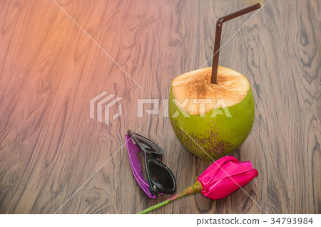 oconut water and brown tube oconut water and brown tube 34793984