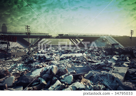 Apocalyptic landscape Apocalyptic landscape 34795033