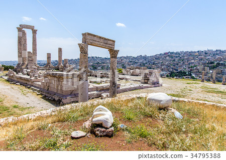 Temple of Hercules, at the Amman Citadel, Amman Temple of Hercules, at the Amman Citadel, Amman 34795388