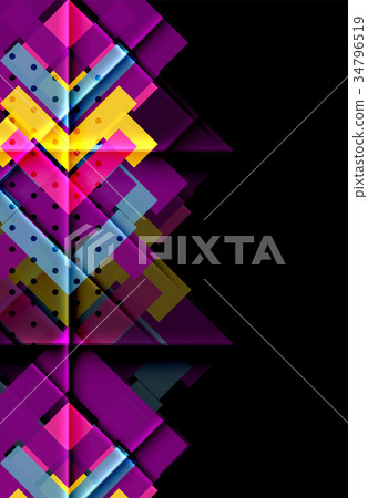 Color arrows on black background 34796519