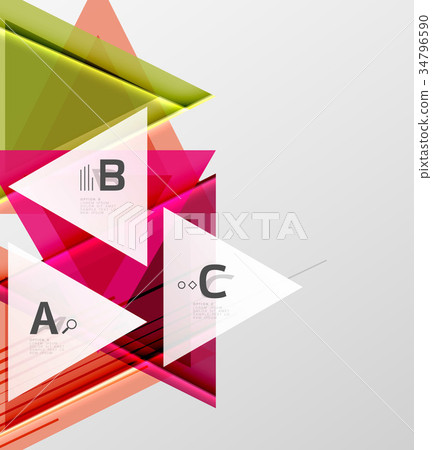 Color triangles background design Color triangles background design 34796590