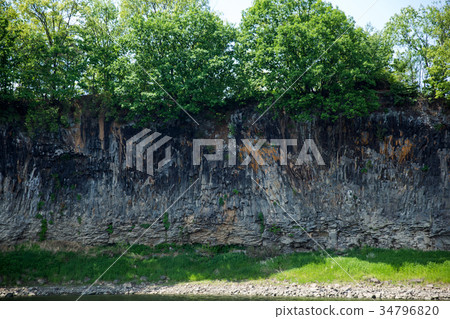 臨津市坡州市臨津河，紅岩，臨津河 34796820