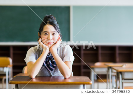 high school girl high school girl 34796880