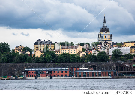 View to the capital of Sweden, Stockholm 34797308