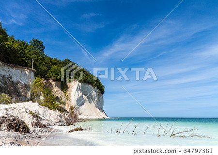 Baltic Sea coast on the island Ruegen, Germany Baltic Sea coast on the island Ruegen, Germany 34797381