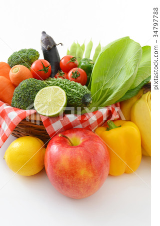 Fresh vegetables and fruits 34797788
