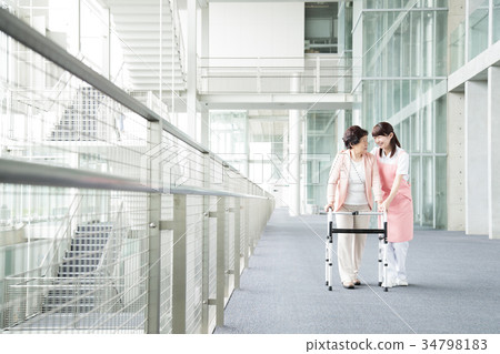 Care senior woman hospital helper carer Care senior woman hospital helper carer 34798183