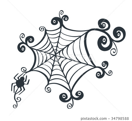 Happy Halloween vector lettering. Happy Halloween vector lettering. 34798588