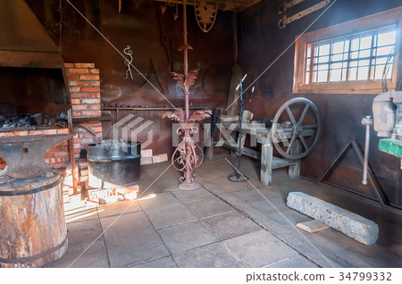 Old workshop interior. Nizhnaya Sinyachikha Old workshop interior. Nizhnaya Sinyachikha 34799332