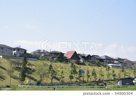 Residential area in the suburbs 34800304