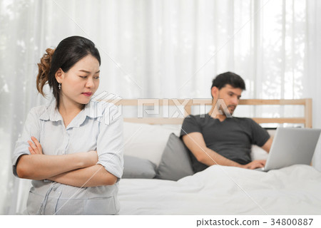 Young couple having a problem. Young couple having a problem. 34800887