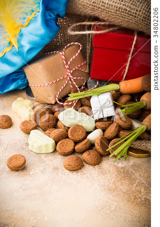 Dutch holiday Sinterklaas background Dutch holiday Sinterklaas background 34802206