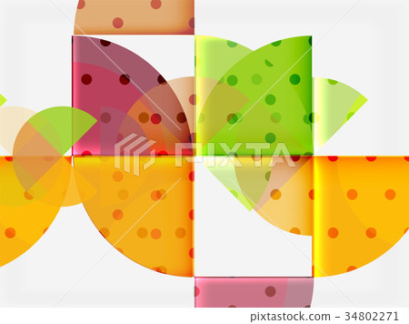 Circle elements on black background Circle elements on black background 34802271