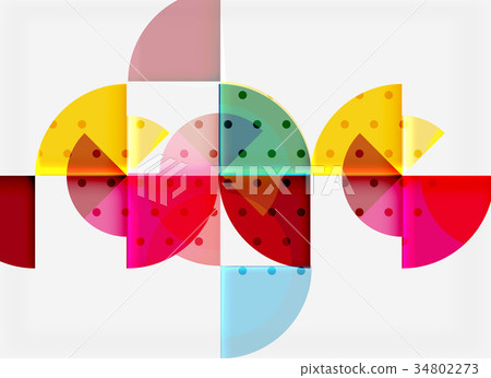 Circle elements on black background Circle elements on black background 34802273