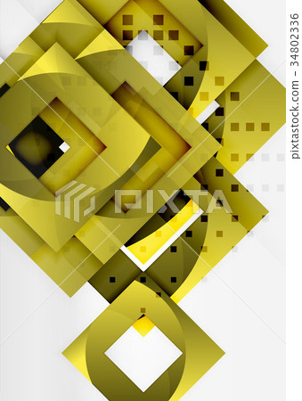 Squares geometric object in light 3d space Squares geometric object in light 3d space 34802336