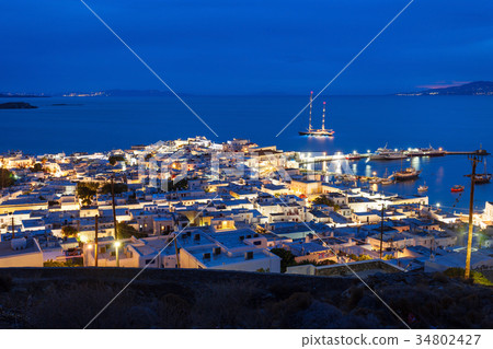 Mykonos island in Greece 34802427