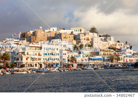 Port in Naxos, Greece Port in Naxos, Greece 34802467