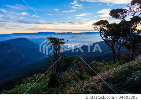 Adams Peak sunrise view Adams Peak sunrise view 34803008