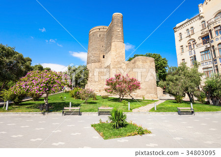 Maiden Tower in Baku 34803095