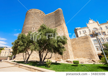Maiden Tower in Baku 34803096