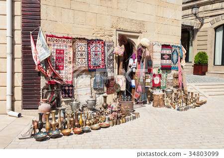 Souvenir market in Baku 34803099