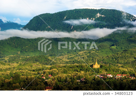 Luang Prabang landscape aerial view 34803123