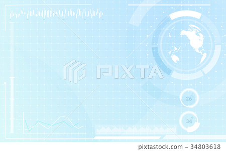 World map in circle interface virtual future World map in circle interface virtual future 34803618