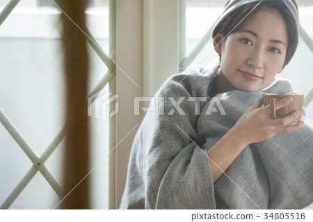 婦女生活方式放鬆 34805516