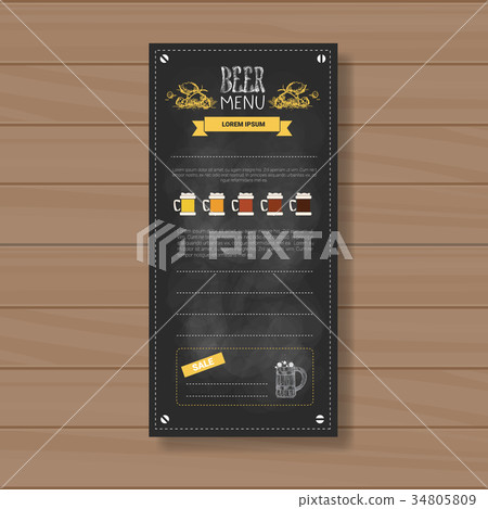 Beer Menu Set Design For Restaurant Cafe Pub 34805809
