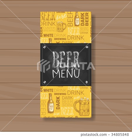 Beer Menu Set Design For Restaurant Cafe Pub Beer Menu Set Design For Restaurant Cafe Pub 34805848
