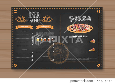 Beer Menu Set Design For Restaurant Cafe Pub 34805858