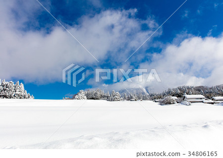 Snow road drive 34806165
