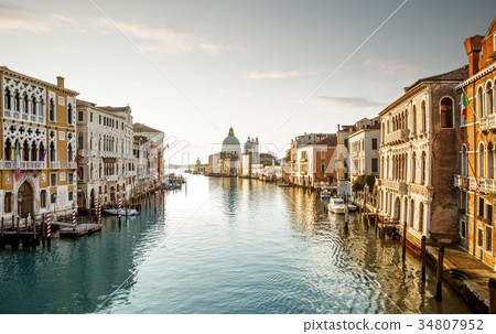 Panorama of Grand Canal in Venice, Italy Panorama of Grand Canal in Venice, Italy 34807952