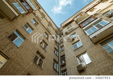 Old residential building in Moscow, Russia 34807953